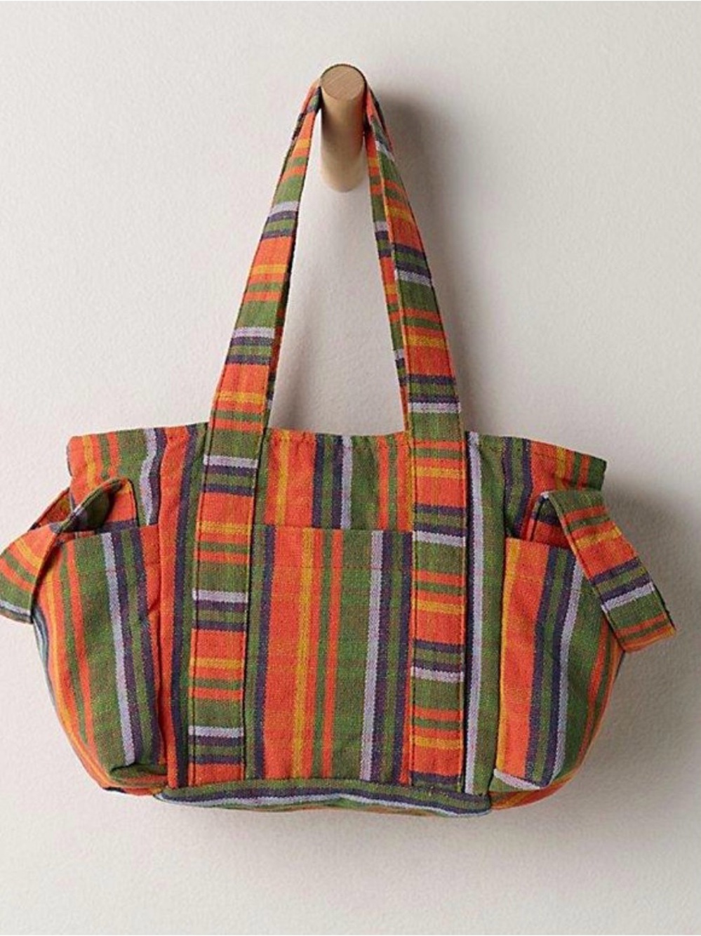 Free People Baby Oksana Tote. NWT. Orange mix